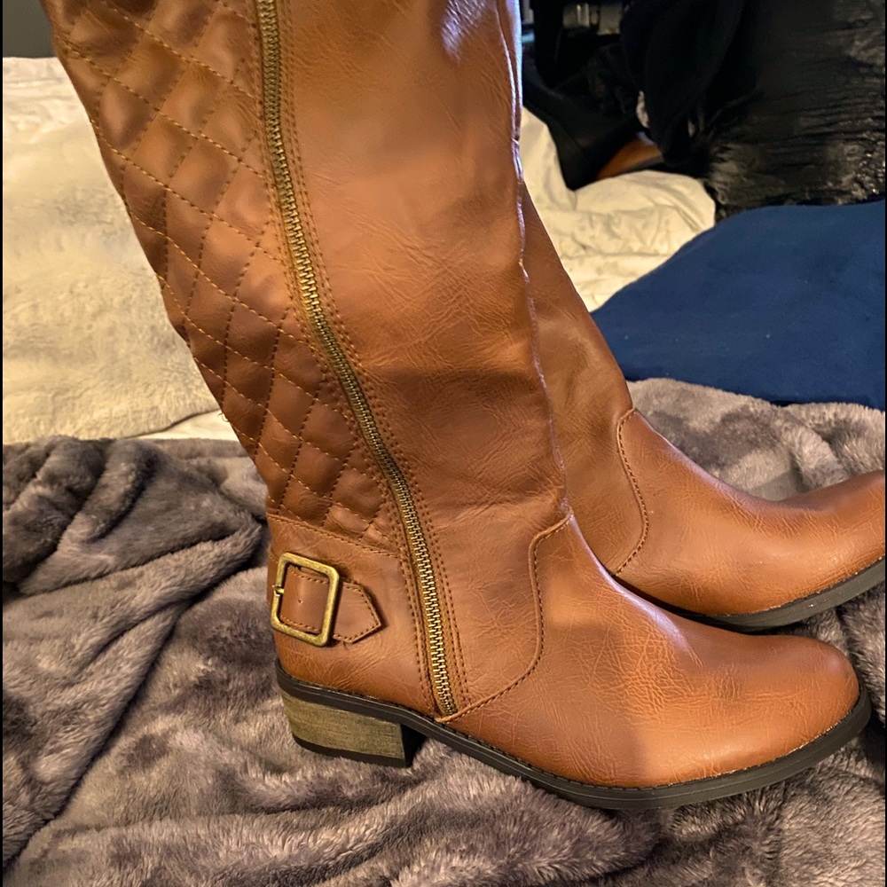 Bamboo under knee boots